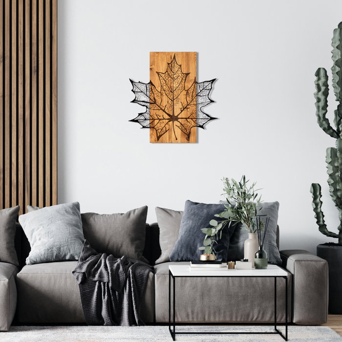 Wallity Hare Escultura de Pared Negro y Nogal Wallity Hare Escultura de Pared Negro y Nogal